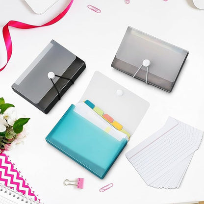 ForraFun 3 Set 3" x 5" Index Card Case Holds 100 Cards Includes Business - Image 5
