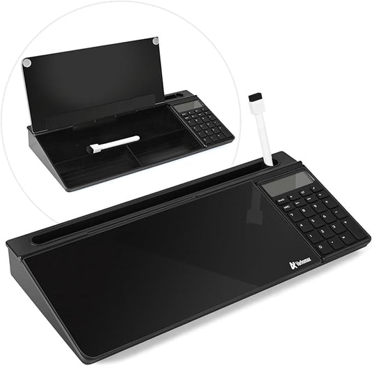 Varhomax Glass Desk Whiteboard Gray by Varhomax