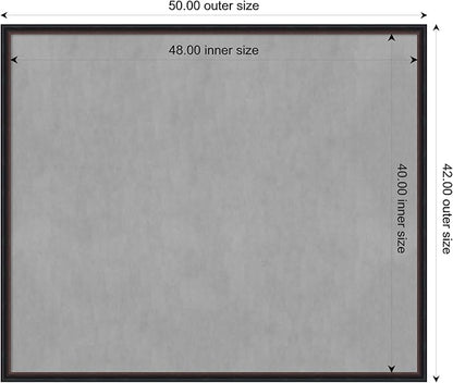 Amanti Art Black Framed Magnetic Board 42x50 Oversize Vision Board - Image 4