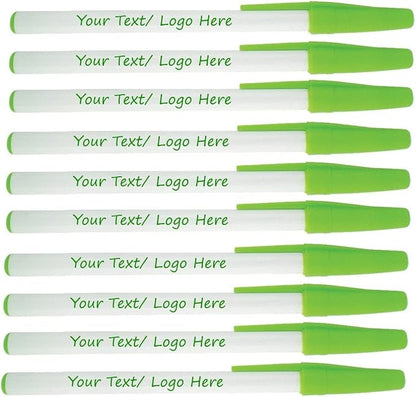 Personalized Stick Pens With your Custom Logo or Text-500 Pack Bulk-for by Sypen