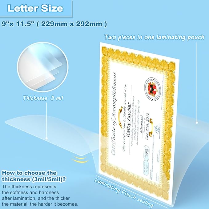 Laminating Pouches, Universal Lamination Paper - Image 2