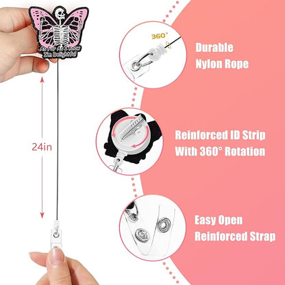 Aoryalps I AM Delightful Retractable Badge Reel Holder Retractable - Image 5