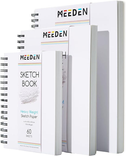 MEEDEN 6"x8" Sketchbook Paper Pad: 122lb/180gsm Spiral Bound Art Sketch Book - Image 9