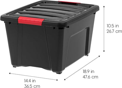 IRIS USA 30 L Plastic Storage Box - Image 2