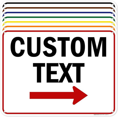 Custom Arrow, Custom Directional Sign, Right Arrow, 18x24 Inches, 55 mil thick by MySignCenter