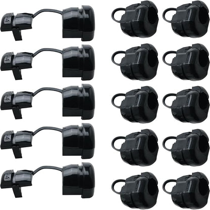 ZCZQC 15PCS Round Cable Release Sleeve Gaskets Round Stress Relief Sleeves by ZCZQC