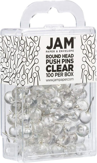 JAM PAPER Colorful Push Pins - Image 2