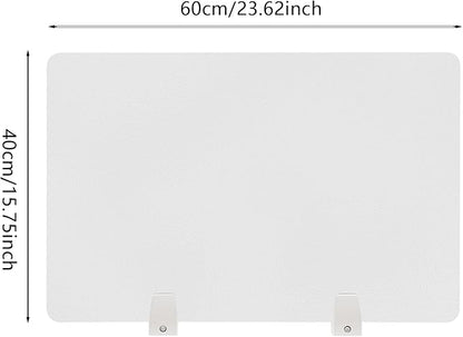 4PCS Desk Dividers Office Partitions, Privacy Desk Panel Protective, Frosted - Image 5
