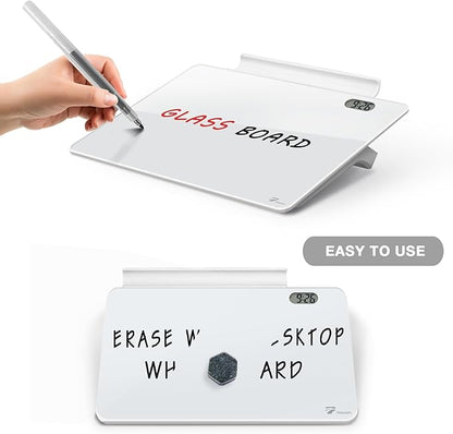 Small Glass Desk Whiteboard Dry-Erase Board - Image 6