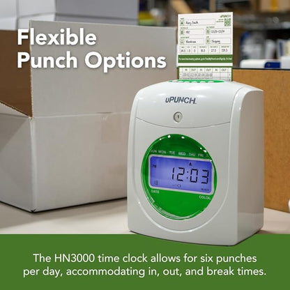 uPunch HN3540 Complete Small Business Start-Up Kit: AutoAlign Time Clock System - Image 7