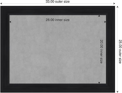 Amanti Art Black Framed Magnetic Board 25x33 Medium Vision Board - Image 2