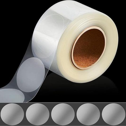 Zonon 500 Pcs Clear Labels Label Protector Clear Stickers Wafer Seals by Zonon
