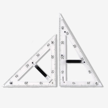 Magnetic Geometry Tool, Protractor, Triangle Rulers Easy Attachment Blackboard by CAQ