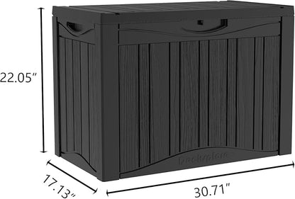 Yardgrace 50 Gallon Plus Outdoor Storage Box, Waterproof Resin Deck Box - Image 5