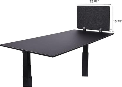 Stand Up Desk Store ReFocus Raw Clamp-On Acoustic Desk Divider Mounted Privacy - Image 6
