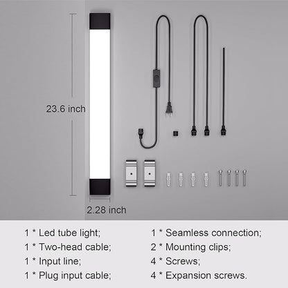 Modlicht Plug in Light Fixture 2FT Linkable 5000K Under Cabinet Lighting - Image 6