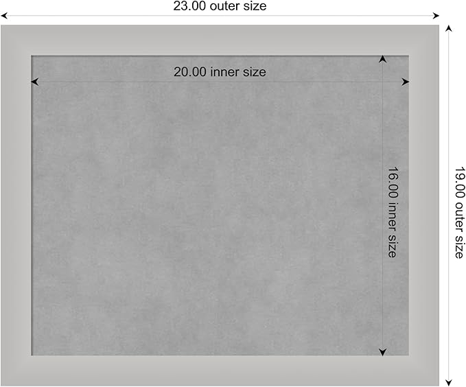 Amanti Art Silver Framed Magnetic Board 19x23 Small Vision Board - Image 4