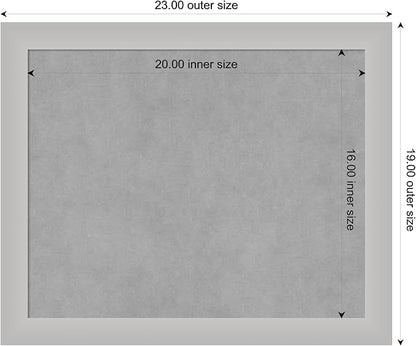 Amanti Art Silver Framed Magnetic Board 19x23 Small Vision Board - Image 3