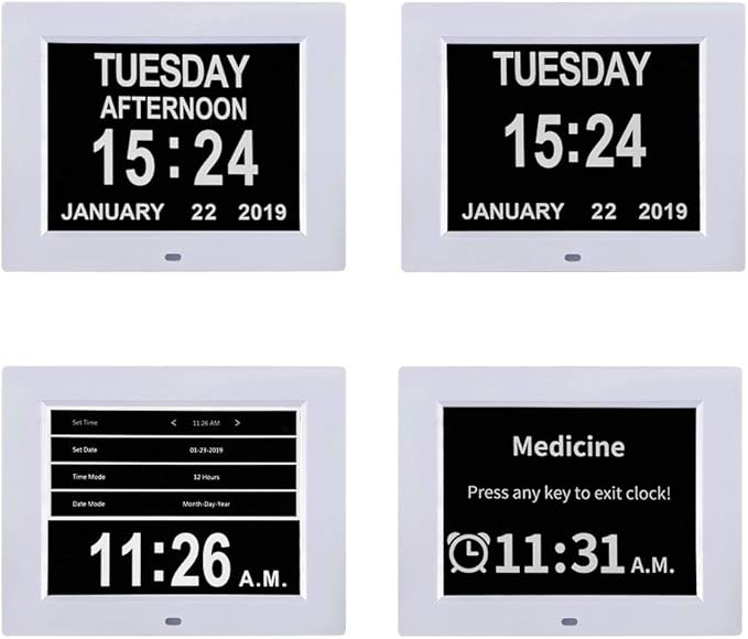 TMC 8 Inch Dementia Clock for Seniors - Image 7