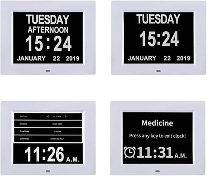 TMC 8 Inch Digital Dementia Clock - Image 5
