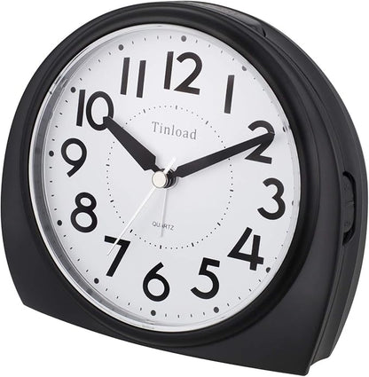 Tinload 5.5" Large Analog Alarm Clock Silent Non Ticking, Gentle Wake, Beep - Image 5