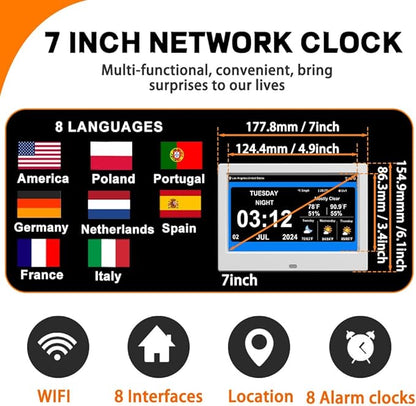 TIMEMOON WiFi Digtial Calendar Clock - Image 6