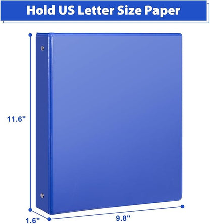 CIXILDTS 6-Pack 1-Inch Binder, Standard 3 Ring Binder Fit Letter Size Paper - Image 2