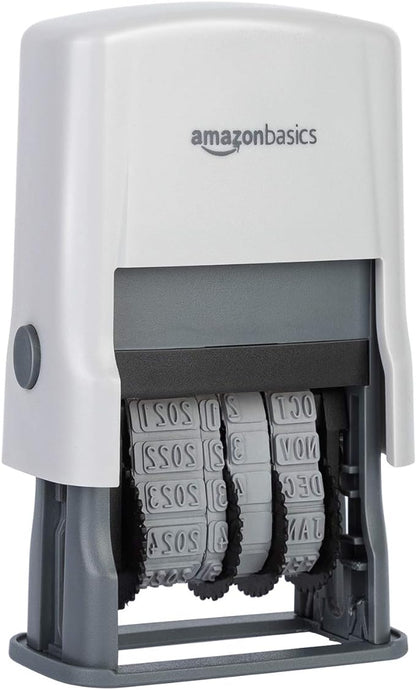 Amazon Basics Self-Inking Date Stamp, Rectangular, 2.56" x 1.69" x 4.13" by AmazonBasics
