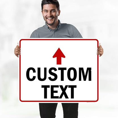 Custom Arrow, Custom Directional Sign, Up Arrow, 24x30 Inches, Rust Free .063 - Image 2