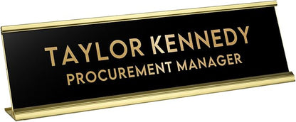 Custom Engraved Desk Plate | Personalized by 904Custom