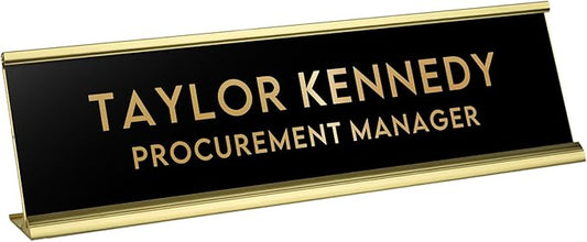 Custom Engraved Desk Plate | Personalized by 904Custom
