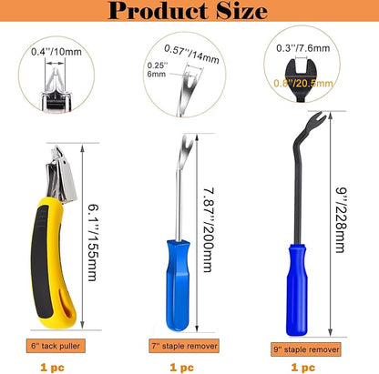 Sunxeke 3Pcs Heavy Duty Upholstery and Construction Staple Remover - Image 2