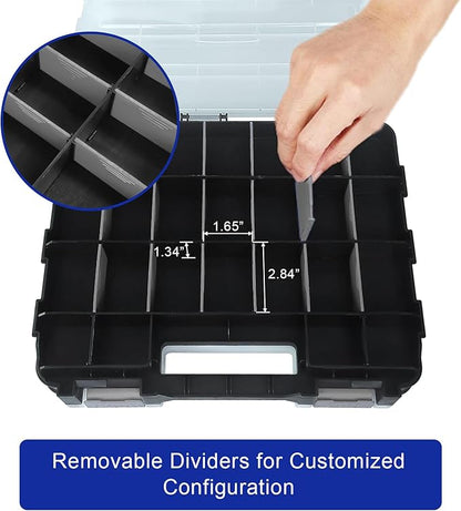 Double Side Tool Box Organizer, Hardware Storage Box, Portable Small Parts - Image 5
