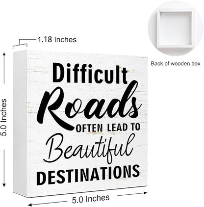 Inspirational Wood Box Sign - Image 2