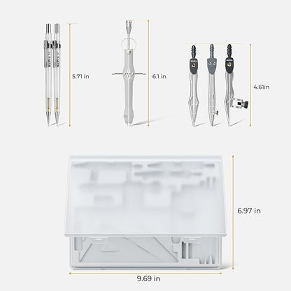 Nicpro 22 PCS Compass Geometry Tools - Image 8