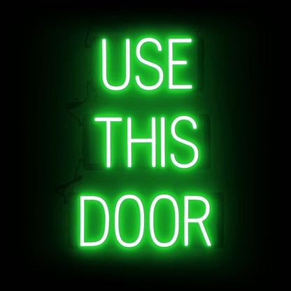 SpellBrite USE THIS DOOR Sign | Directional Sign by SpellBrite