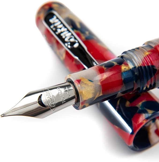Conklin All American Fountain Pen in Old Glory – Medium Nib, Patriotic Red by Conklin