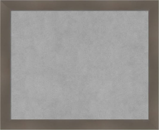 Amanti Art Grey Framed Magnetic Board 18x22 Small Vision Board by AmantiArt