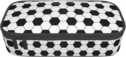 Soccer Texture Pencil Case Big Capacity Storage Pencil Pouch Stationery Bags - Image 9
