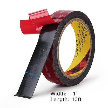Bulina Double Sided Mounting Tape 5925 VHB 1" Width Black Foam Tape High Bond - Image 2