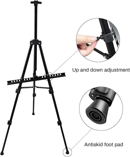 Art Artist Easel Stand for Displaying, RRFTOK Metal Tripod Adjustable Easels - Image 6