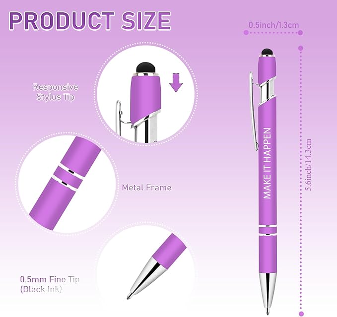 Luxeviss 10 Pcs Inspirational Pens Bulk - Image 3