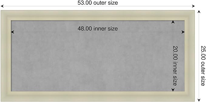 Amanti Art Silver Framed Magnetic Board 25x53 Oversize Vision Board - Image 2
