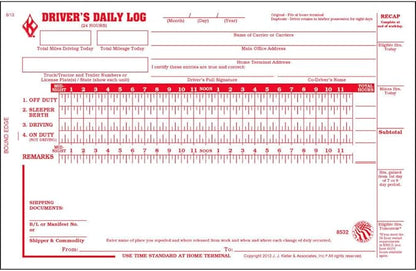 Driver Daily Log Book 25-pk. by JJKellerAssociatesInc