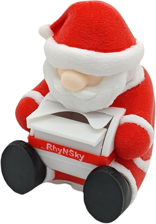 RhyNSky Christmas_Santa_Claus Postage Stamp Holder Stamp Roll Dispenser by RhyNSky