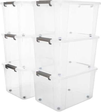 Citylife 6 Packs 69 QT Plastic Storage Bins by Unknown
