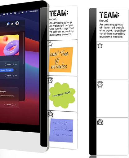 Computer Monitor Memo Board Team Quotes Desktop Logo Decor Monitor Message by HTBIG