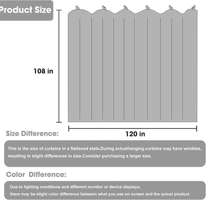Cbsroro Room Divider Blackout Curtain Track Curtains Wall Dividers Panels Screen - Image 6
