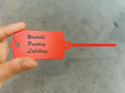 100pcs Reusable Blank Plastic Tags Ties Key Tags 1.45"*2.48" Serrated Tension - Image 4