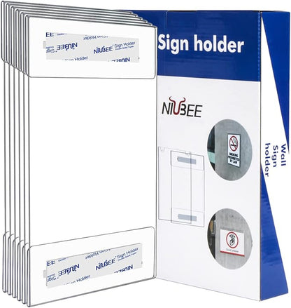 Niubee 11x14 inch Wall Mount Acrylic Sign Holder - Image 7